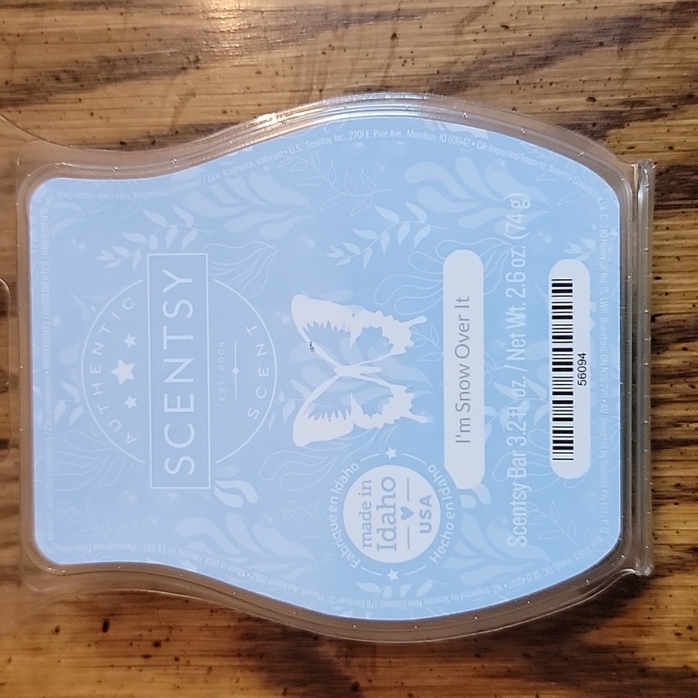 Scentsy I'm Snow Over It Wax Bar BRAND NEW